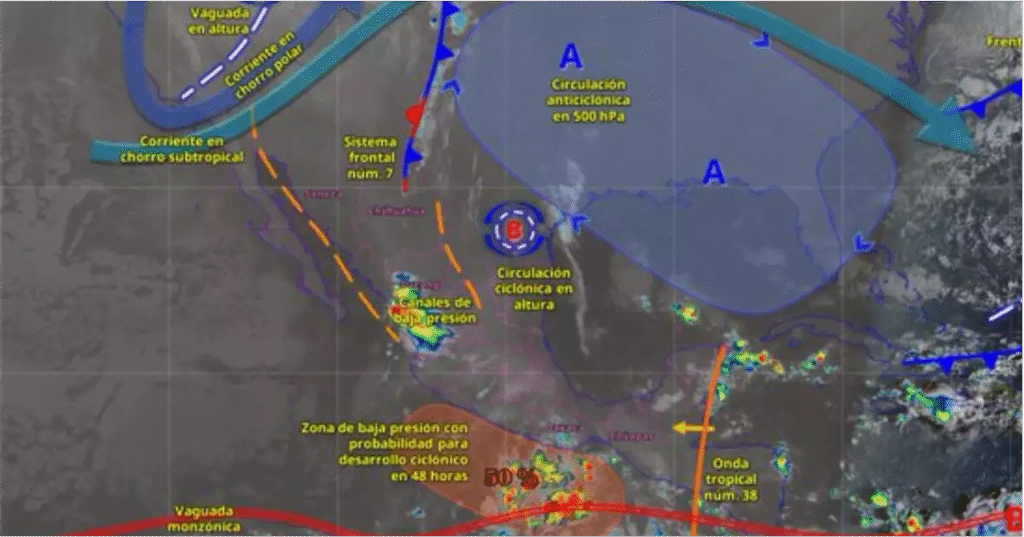Ciclón se aproxima a las costas del Pacífico mexicano, pide Protección Civil tomar precauciones