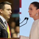 «No quieren resolverlo»: Noboa arremete contra Sheinbaum por la crisis del narco